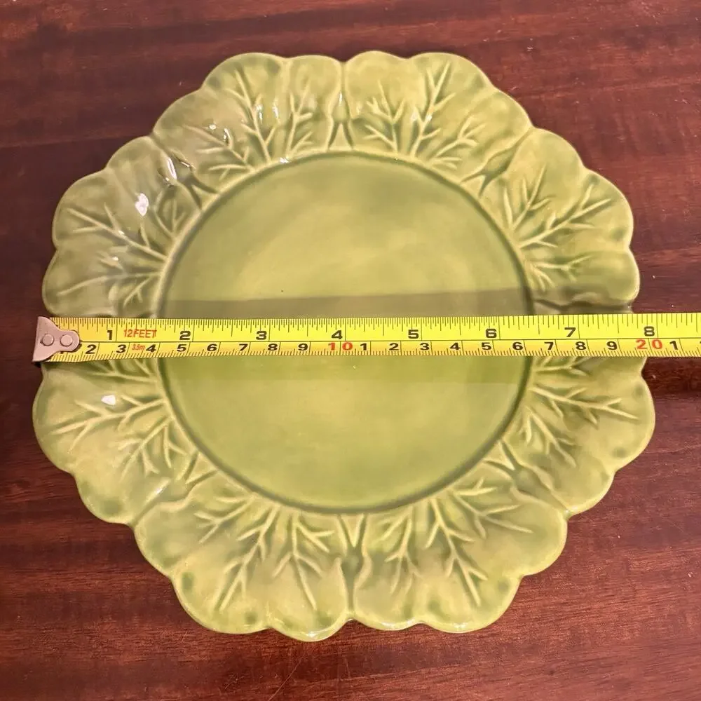 Vintage 1972 Holland Mold Cabbage Tureen with Lid & Underplate – Green Ceramic